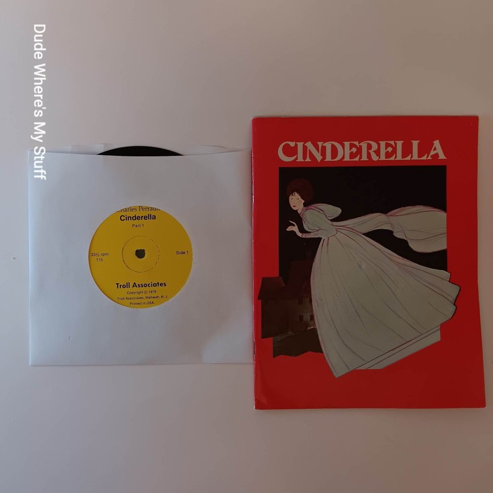 CINDERELLA BY CHARLES PERRAULT - 1979 RELEASE - ORIGINAL 7" RECORD 33-1/3 RPM
